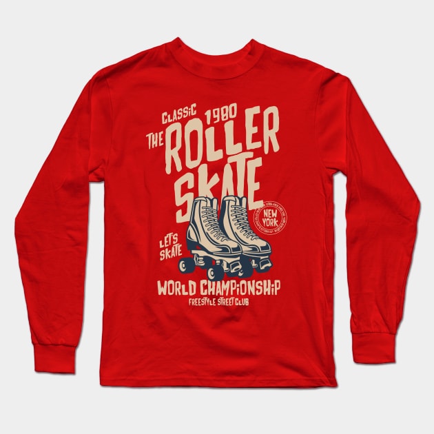 Roller skate Long Sleeve T-Shirt by lionkingdesign